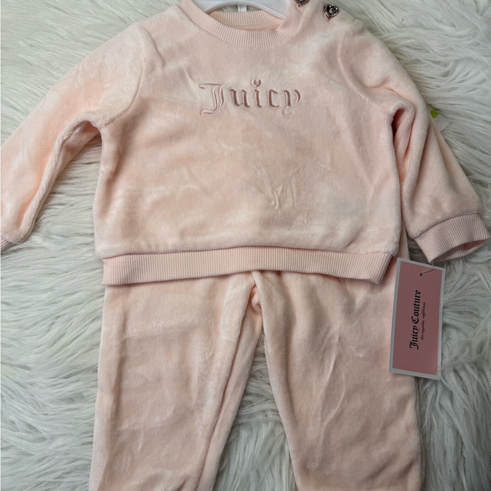 Juicy Couture Kids Light Pink Pajama Set